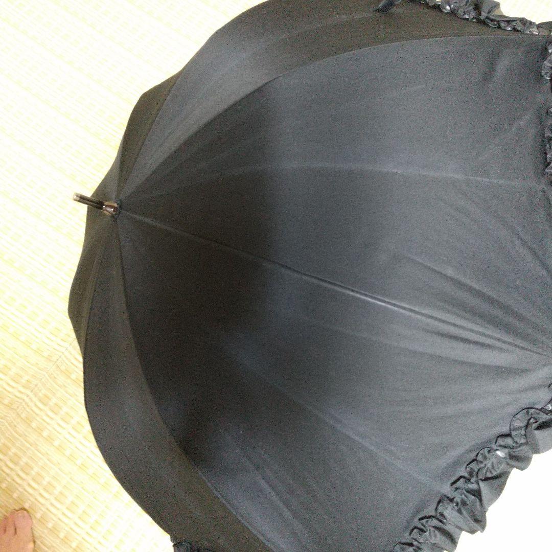 フアーロン様Rose Blanc ブラック長傘 晴雨兼用