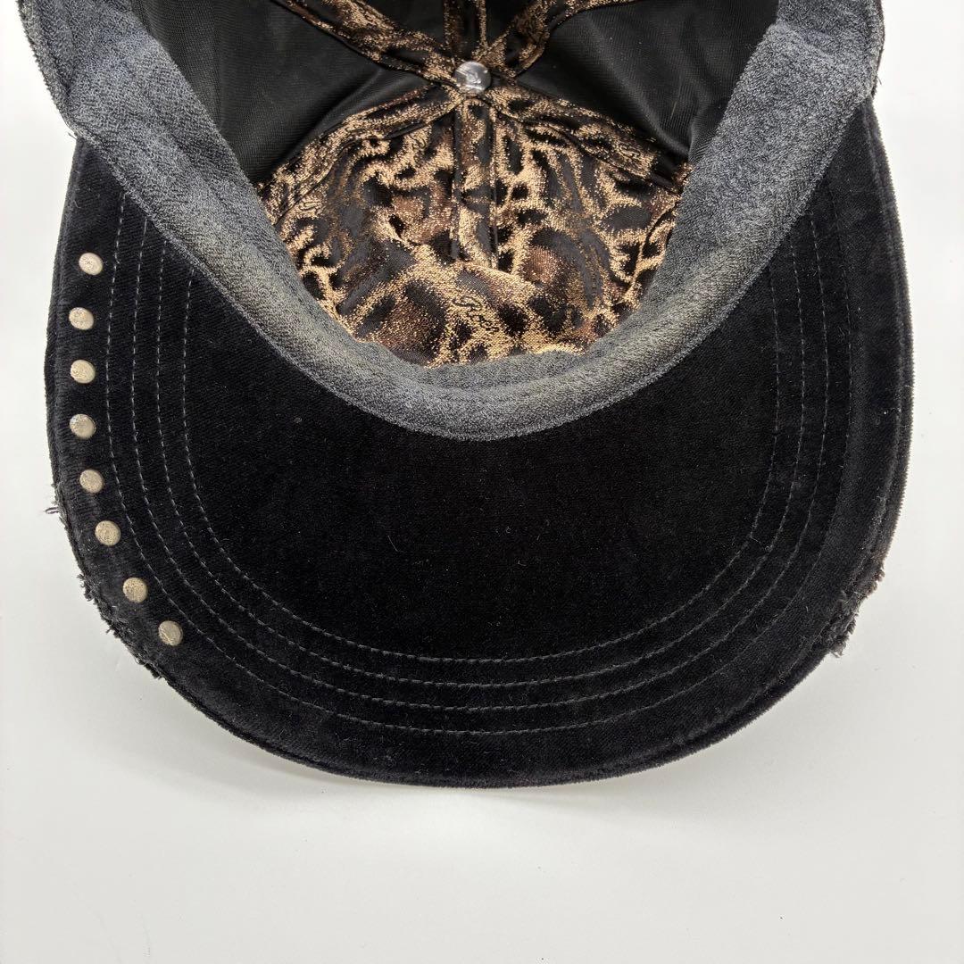 帽子 Special! 00s Roen Velour Skull Chain Cap