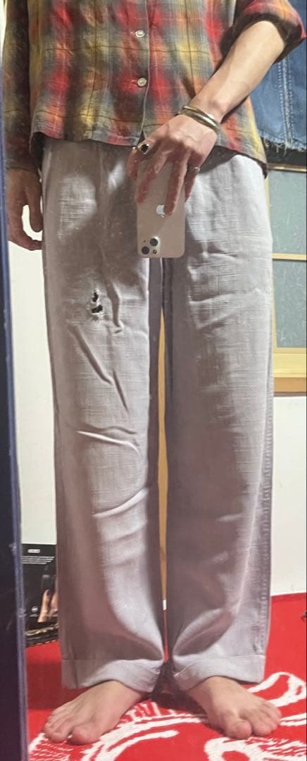 50s ネップ 絣 リネン ヴィンテージ ギャバジン レーヨン 60s ピンク