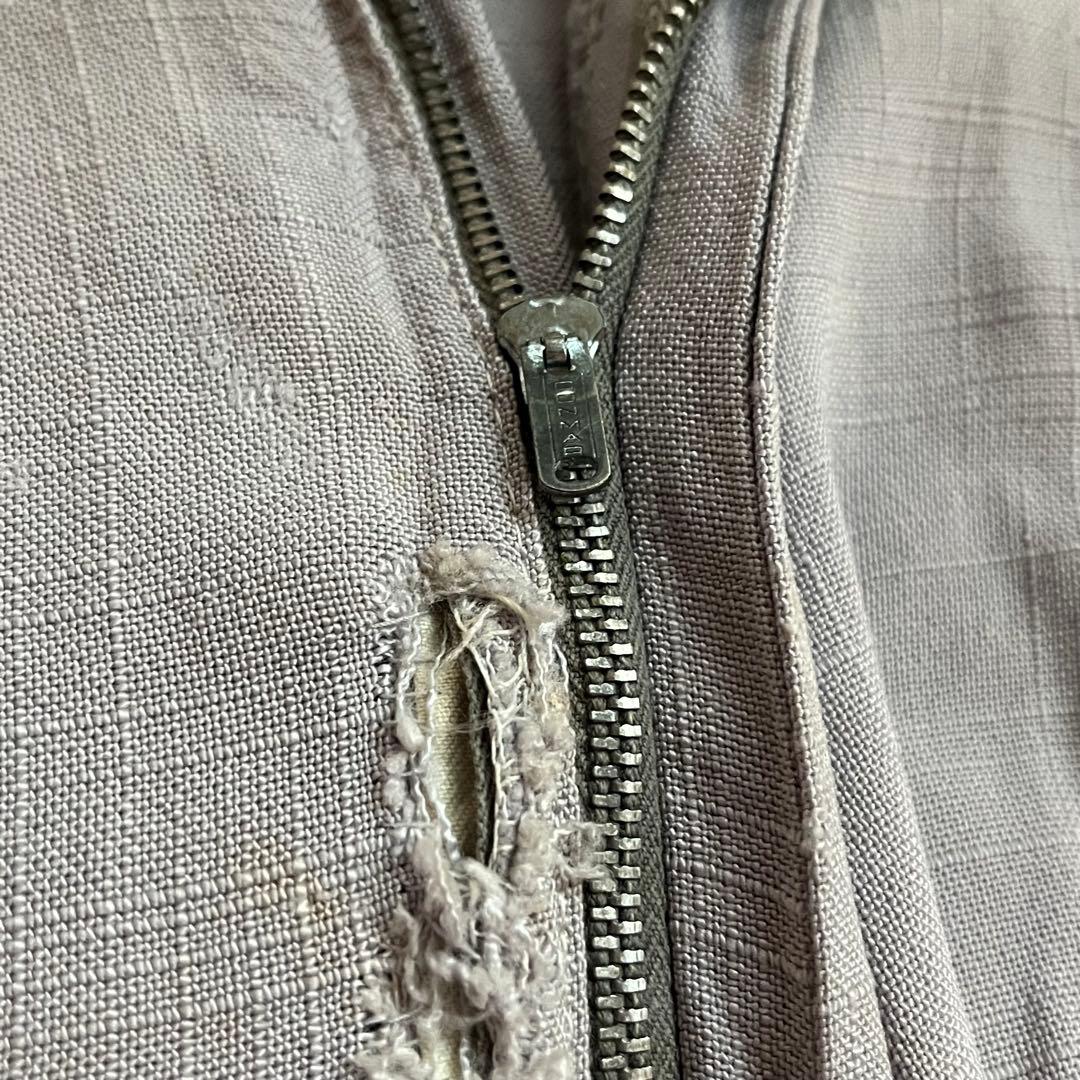 50s ネップ 絣 リネン ヴィンテージ ギャバジン レーヨン 60s ピンク