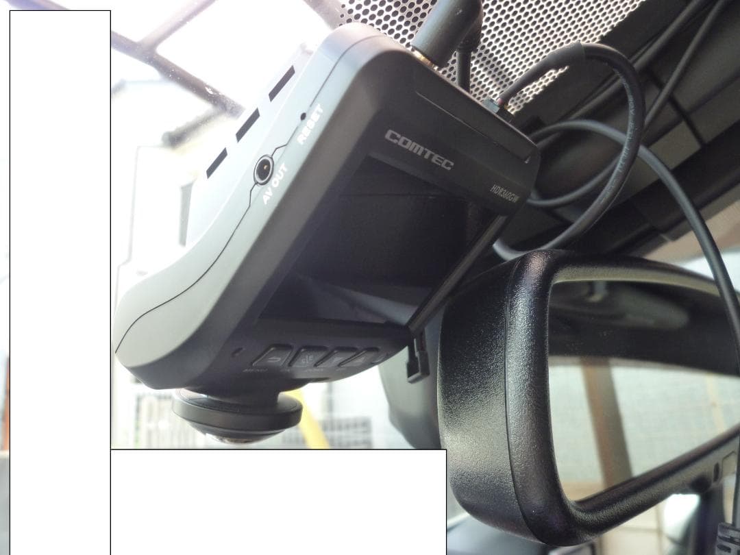COMTEC　360°ドライブレコーダー【HDR360GW　直接配線コード付き】
