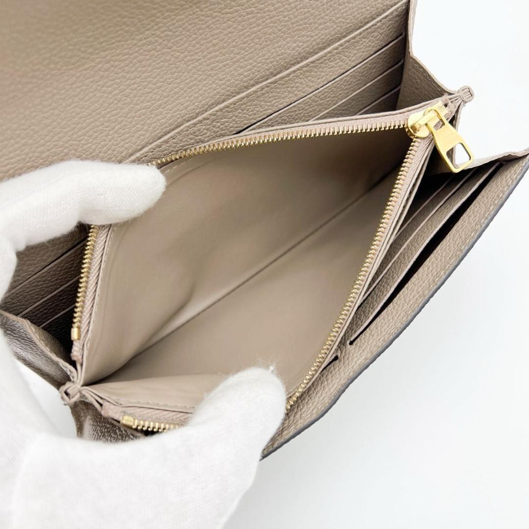 【美品 IC搭載 箱付】ヴィトン アンプラント サラ 長財布 トゥルトレール