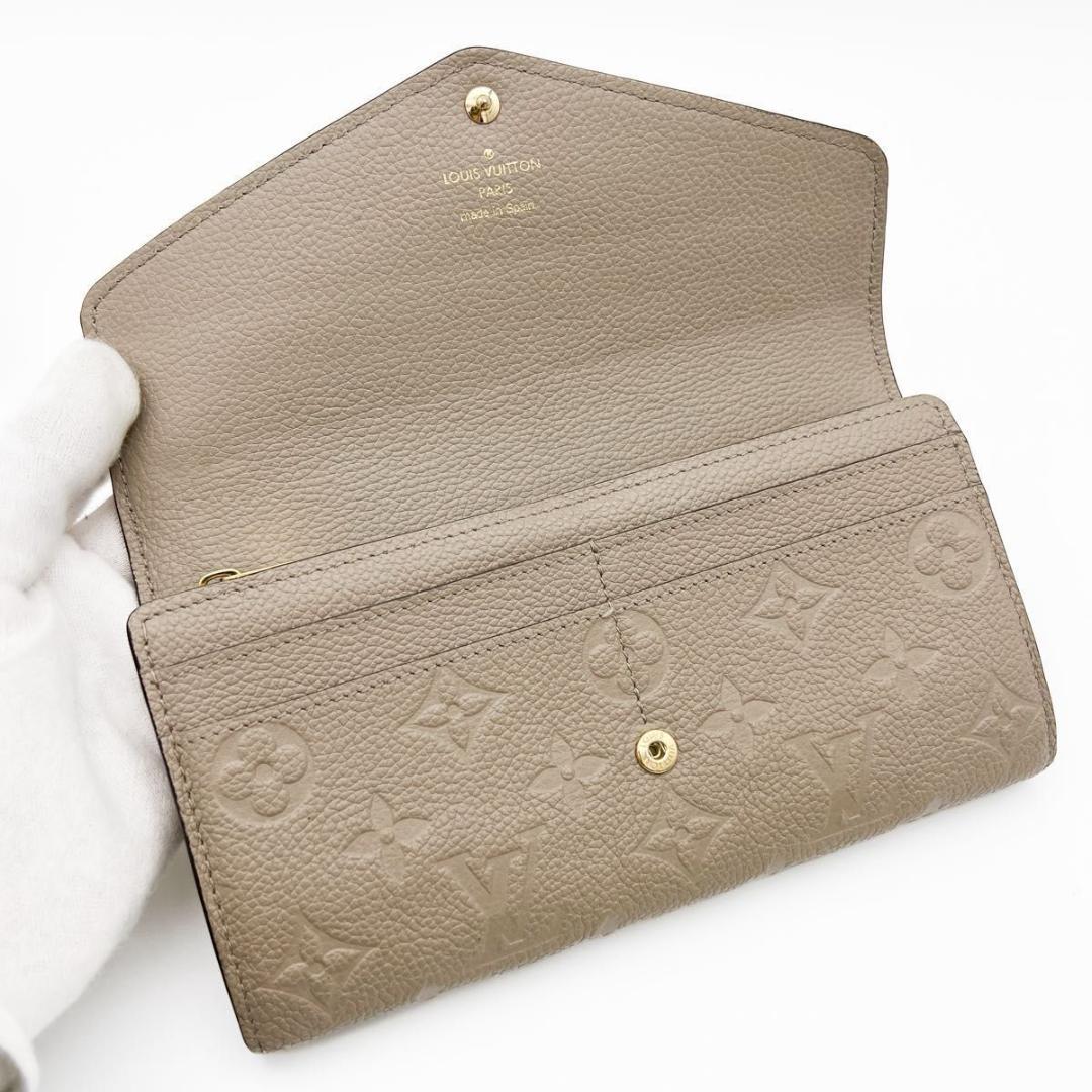 【美品 IC搭載 箱付】ヴィトン アンプラント サラ 長財布 トゥルトレール