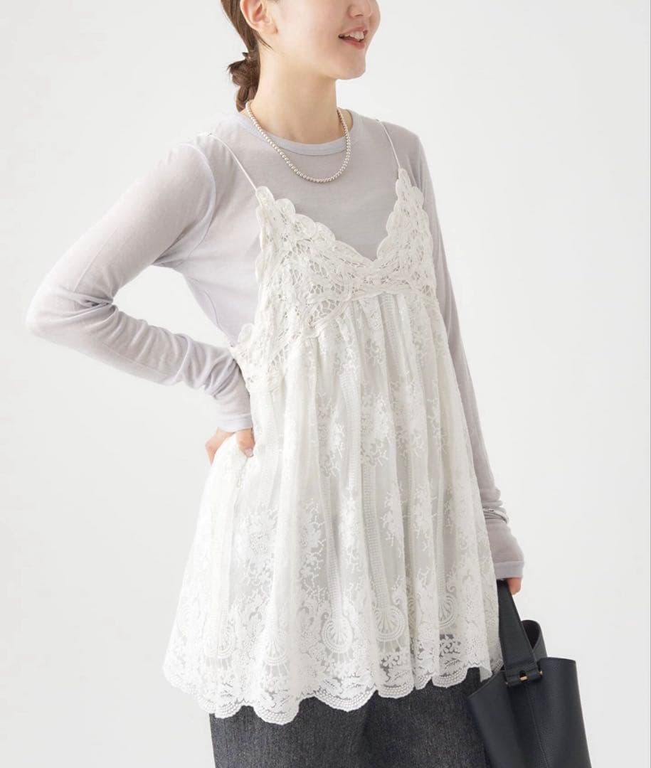 【ポニョ】IENA アンティークチュールバテンキャミ