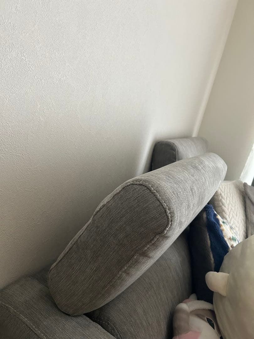 割引き　2人掛けソファーグレー