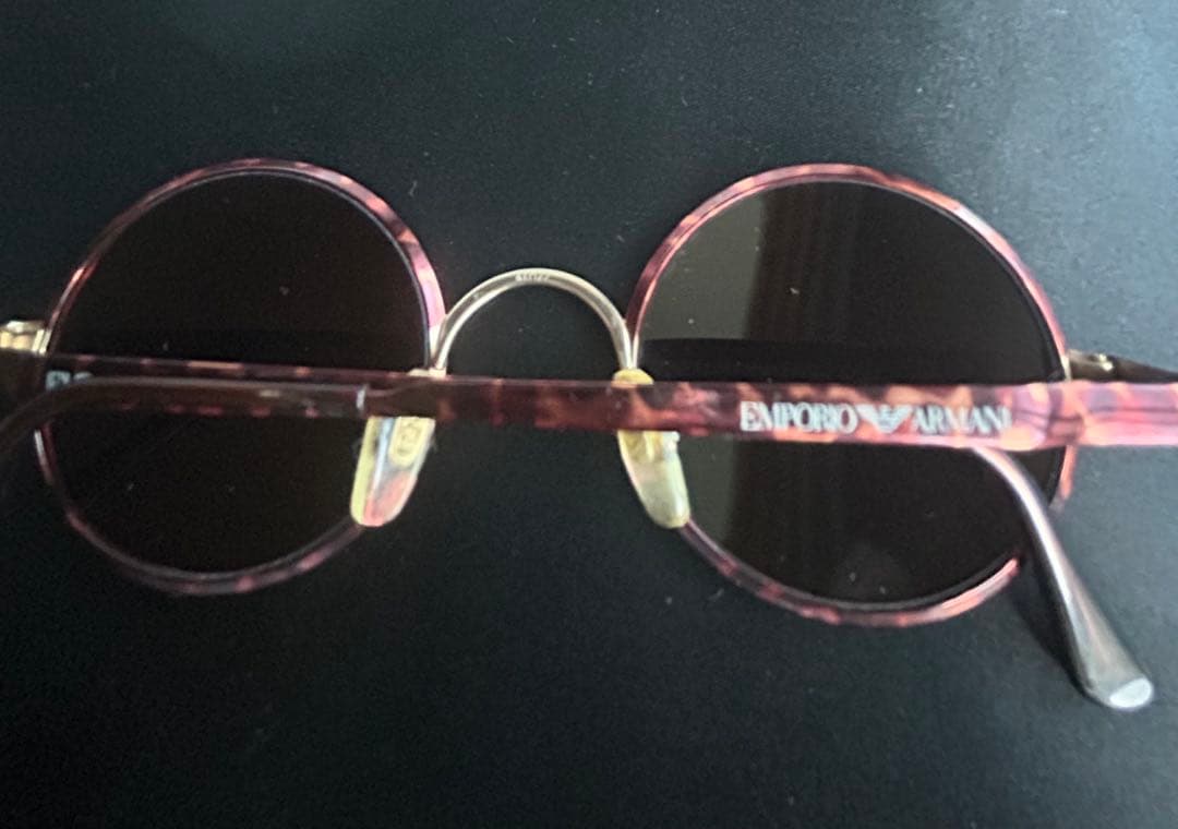 Emporio Armani サングラス 丸型 べっ甲 ゴールドブリッジ