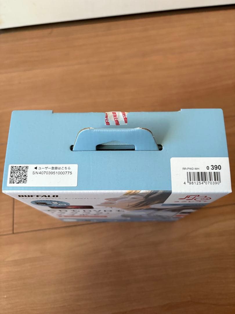 ラクレコ＋ Wi-Fi DVD CD バッファロー BUFFALO ホワイト