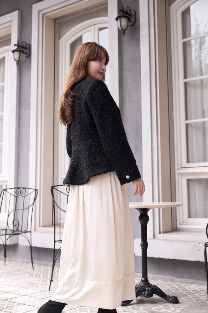 Elise Boucle Peplum Coat 新品未開封　即日発送