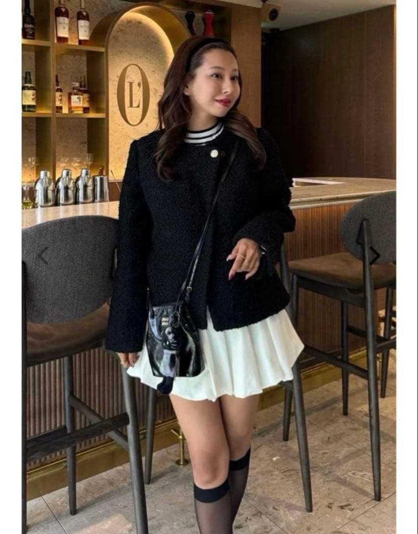 Elise Boucle Peplum Coat 新品未開封　即日発送