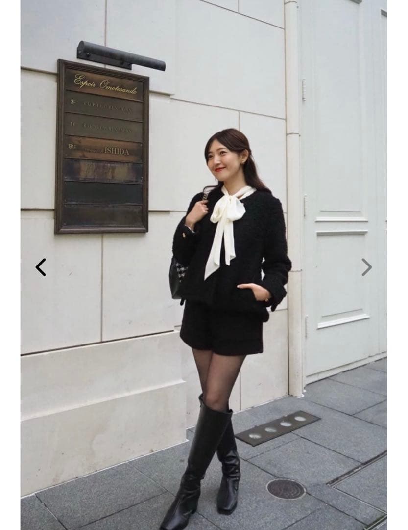 Elise Boucle Peplum Coat 新品未開封　即日発送