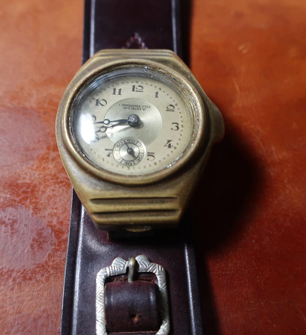 y*n様 動作品！動画あり！戦前戦後　腕時計 NORDY アンティーク