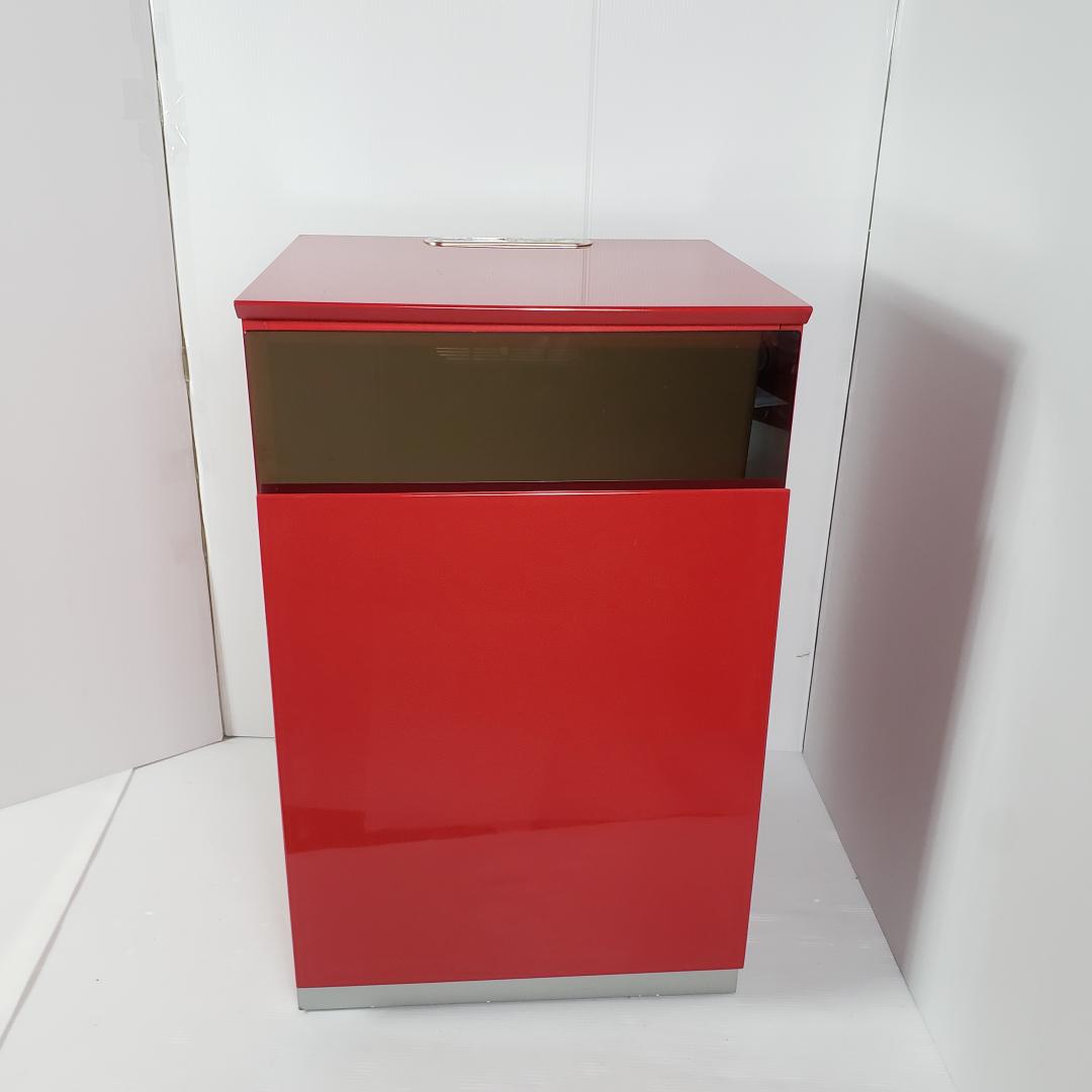 レトロ　赤色　キャビネット　レンジ台　テレビ台