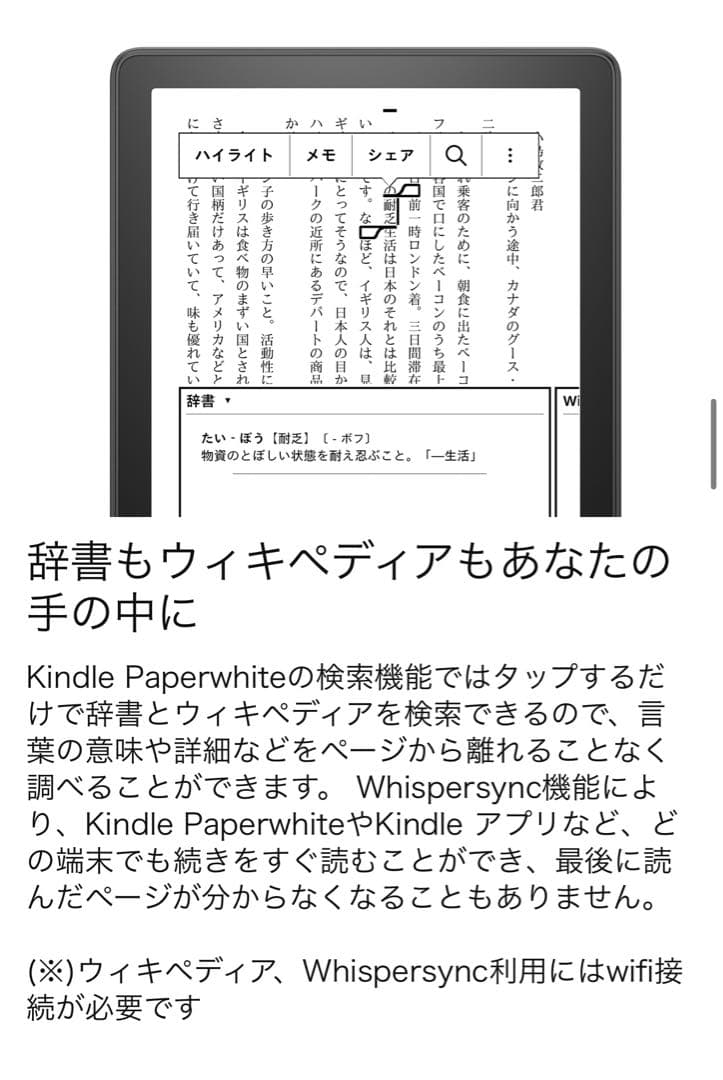 電子書籍リーダー本体 Amazon Kindle paper white 16G