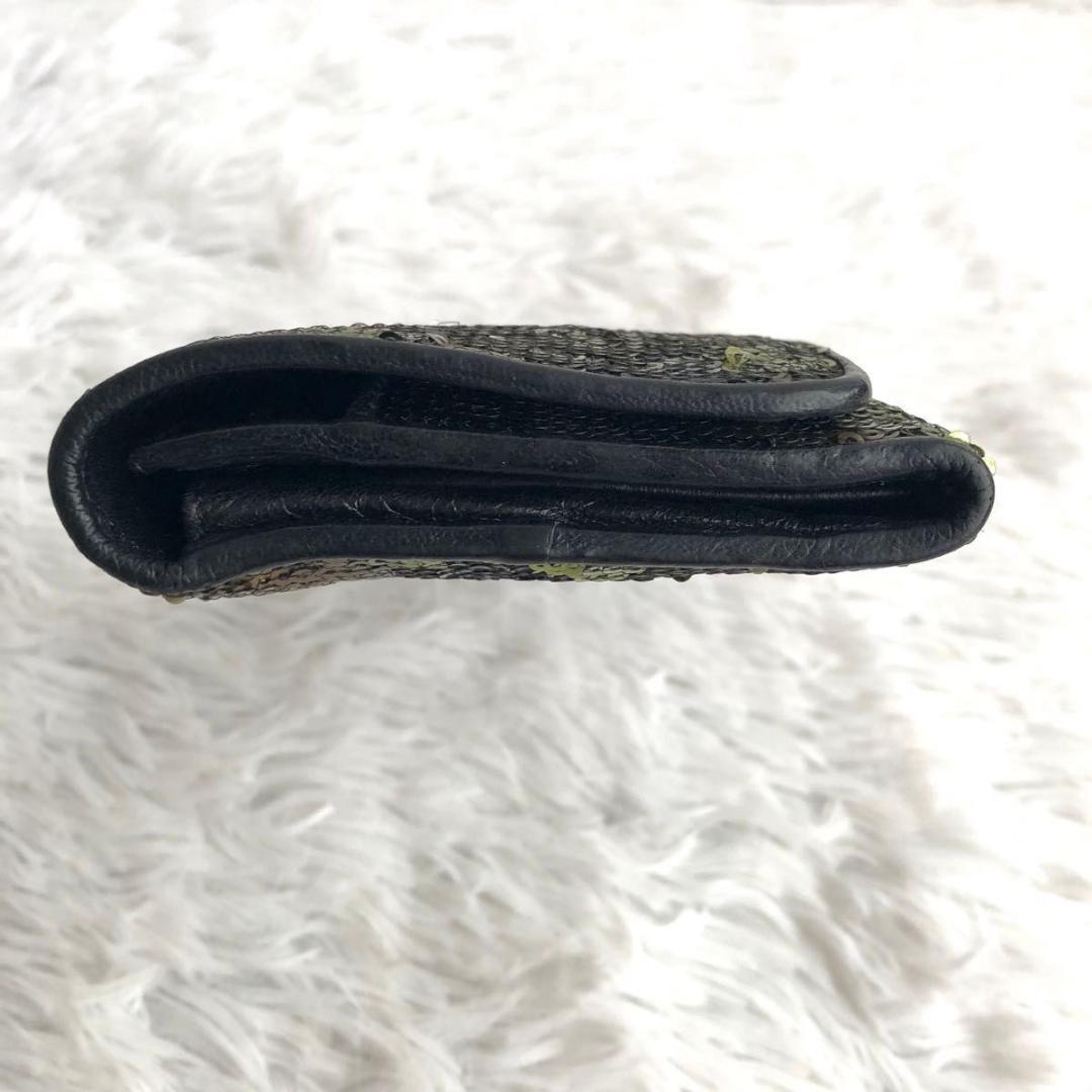 財布 ブランド PRADA プラダ 長財布 スパンコール 本革 レザー メタル