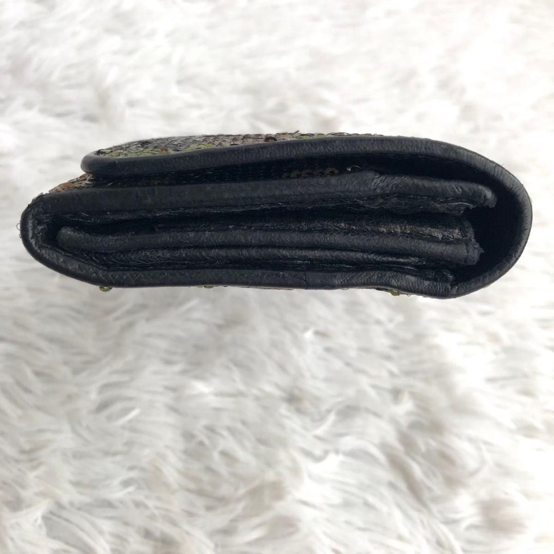 財布 ブランド PRADA プラダ 長財布 スパンコール 本革 レザー メタル