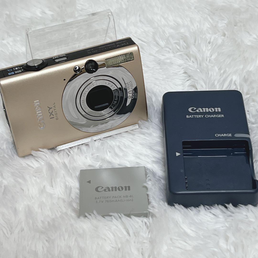 美品 Canon IXY digital 20IS コンデジ キャノン キャメル