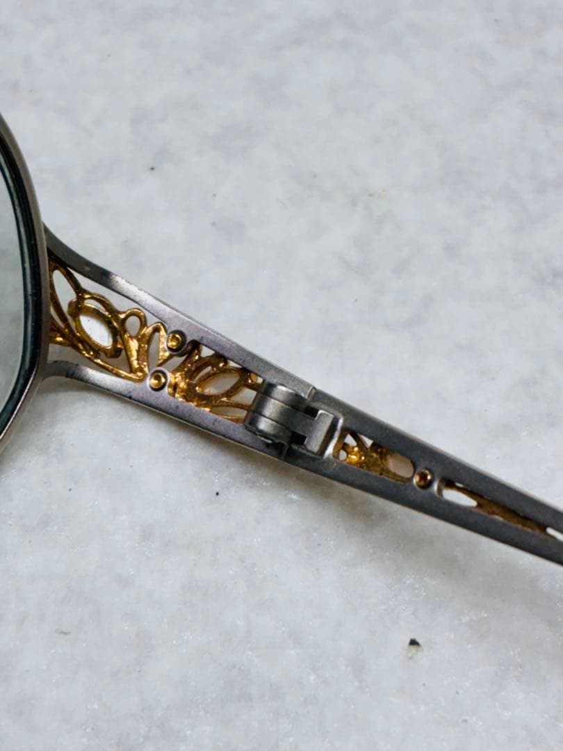 M4）HOYA ホヤ 眼鏡 メガネ 宝石装飾 老眼鏡 フレーム