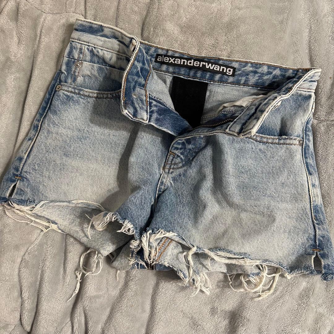 【Mimi】アレキサンダーワン デニムショートパンツ サイズ25