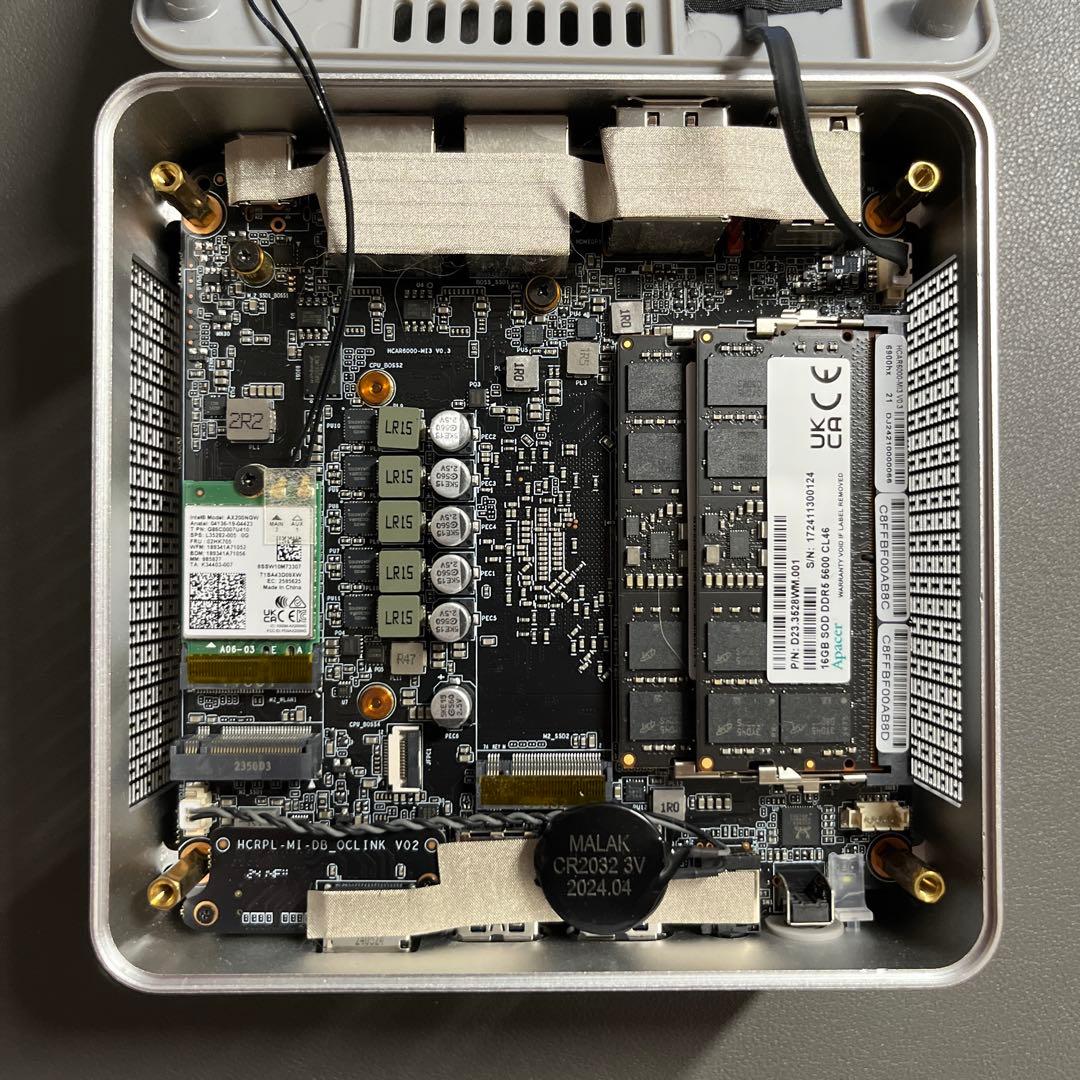 AOOSTAR GEM 12 ミニPC DDR5 32GB SSD抜き