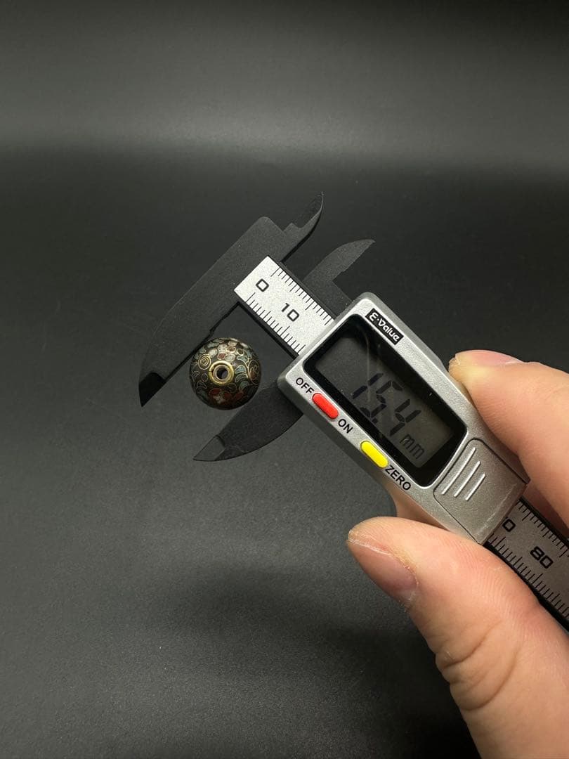 七宝焼　緒締　骨董古美術