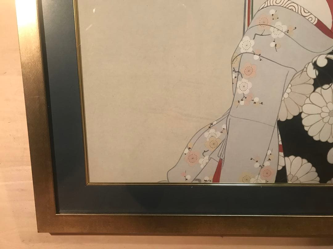 志村立美「舞妓(Ⅱ)」シルクスクリーン　刷り込みサイン・落款・作品証明シール有り