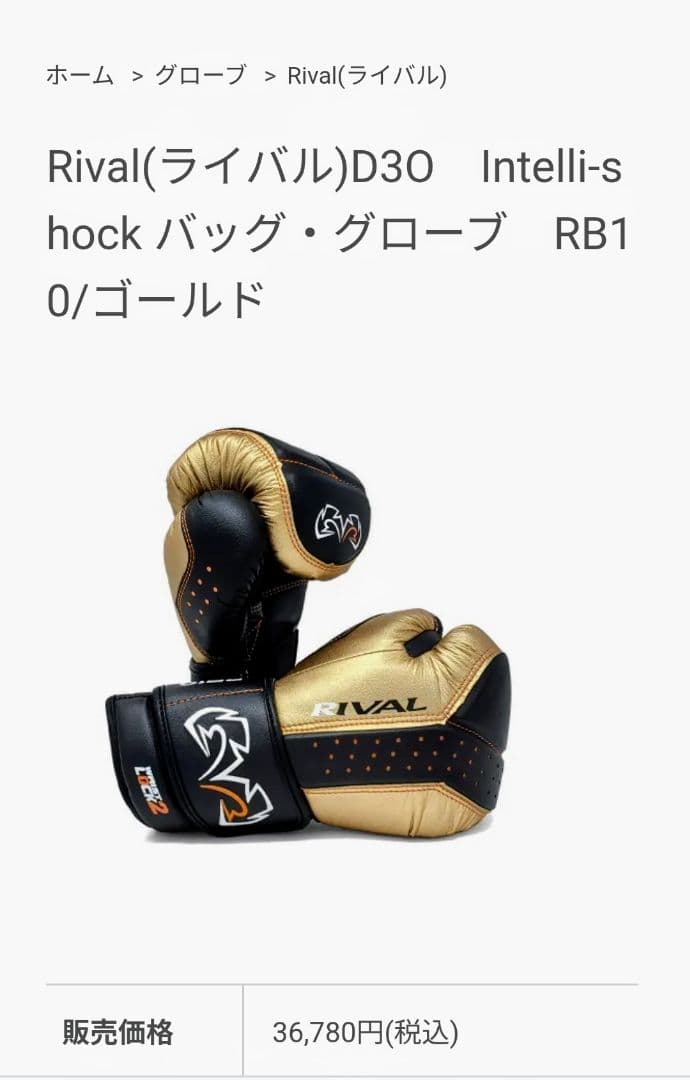 Rival D3O Intelli-shock バッグ・グローブ　RB10