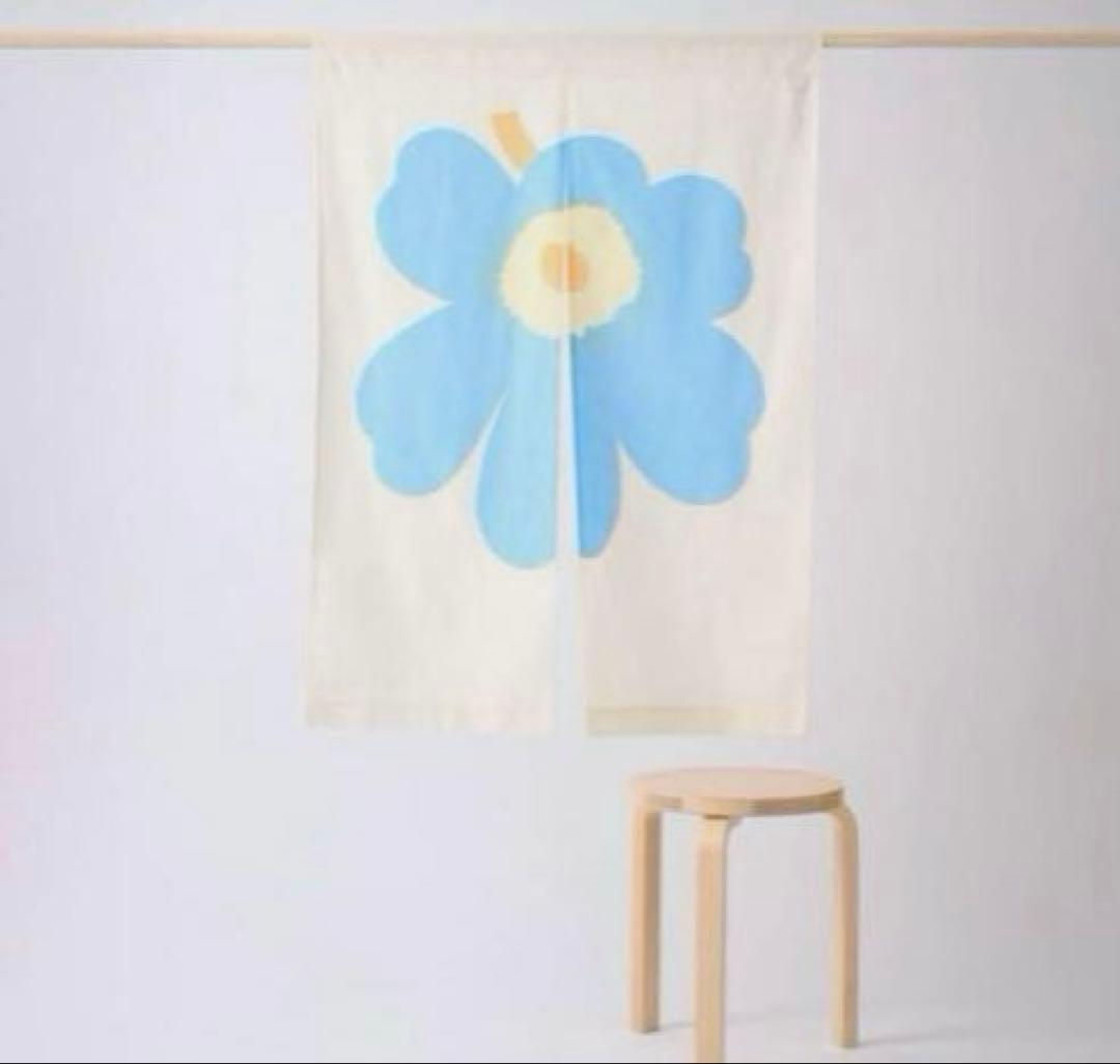 ★新品未使用★マリメッコ　marimekko のれん　暖簾　ウニッコ 希少