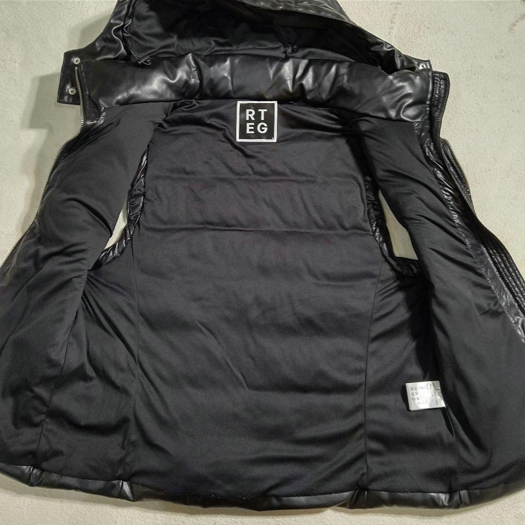 【美品】アダムスジャグラー　ダウンベスト　光沢　お兄系　ダブルジップ