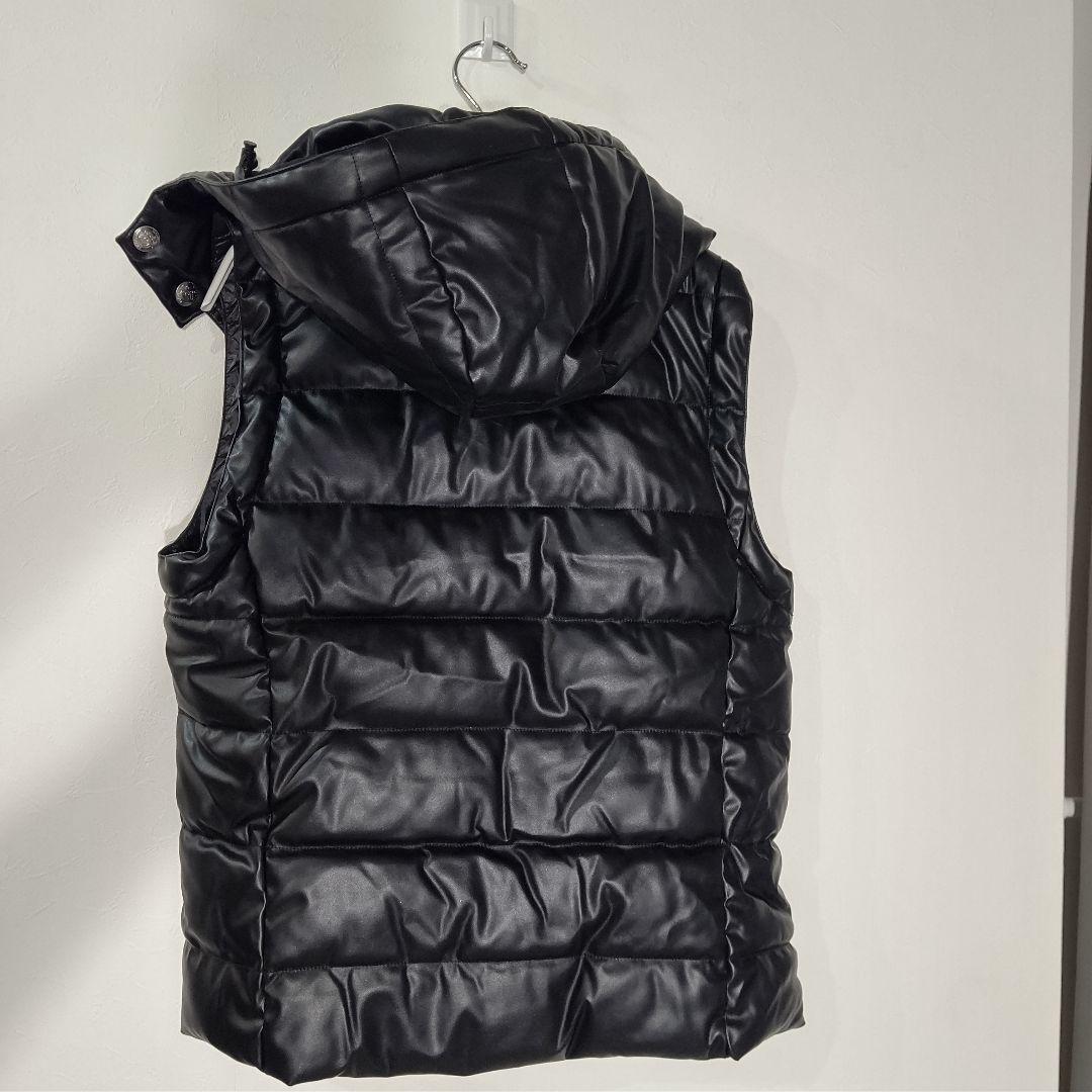 【美品】アダムスジャグラー　ダウンベスト　光沢　お兄系　ダブルジップ