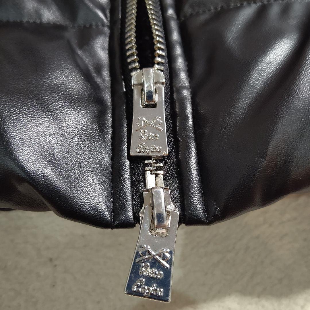 【美品】アダムスジャグラー　ダウンベスト　光沢　お兄系　ダブルジップ