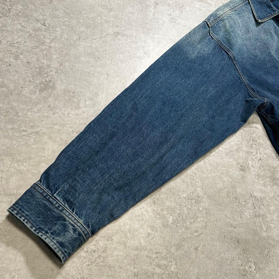MB ハイエンド デニムシャツ L インディゴ オーバーサイズ ヴィンテージ加工