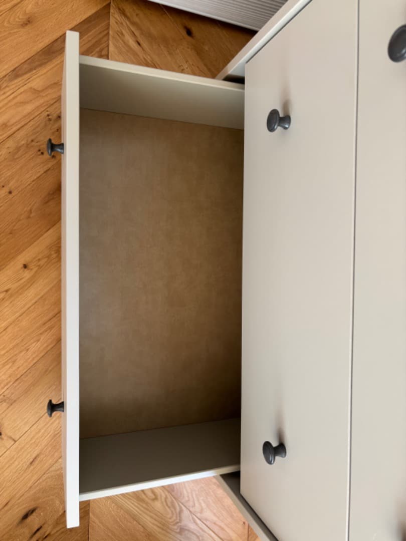 IKEA ハウガ　 チェスト（引き出し×3）ベージュ 70x84 cm