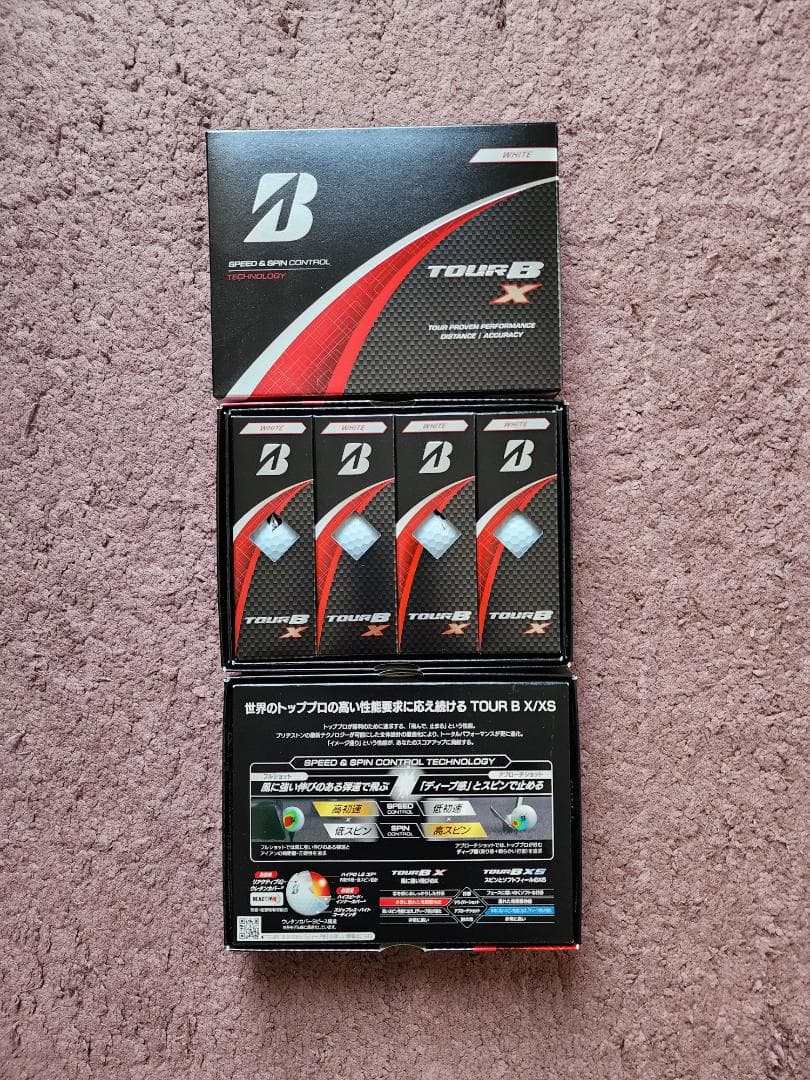 ⭐新品⭐未使用⭐ブリヂストン TOUR B X ゴルフボール ３ダース