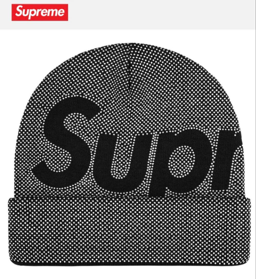 帽子 supreme Studded Knockout Big Logo Beanie