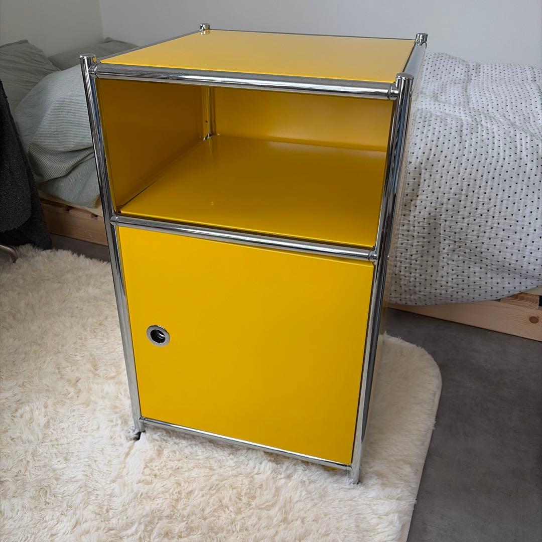 イエロー モジュールラック　ミッドセンチュリー