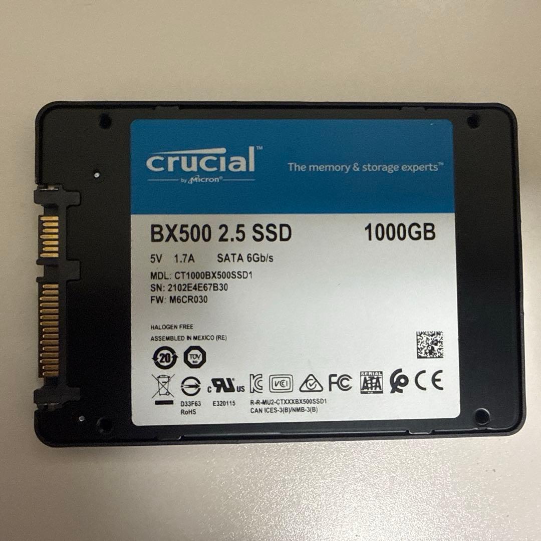 1TB 1000GB BX500 2.5インチ　SSD