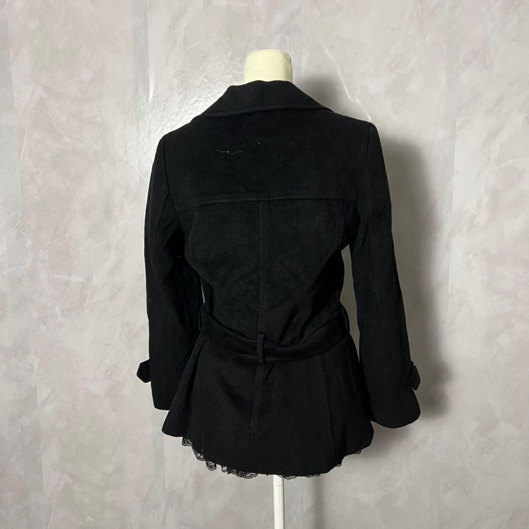 む*）様 ピーコート ウール 平成ギャルy2k グランジ ナポレオン ベルト ダ