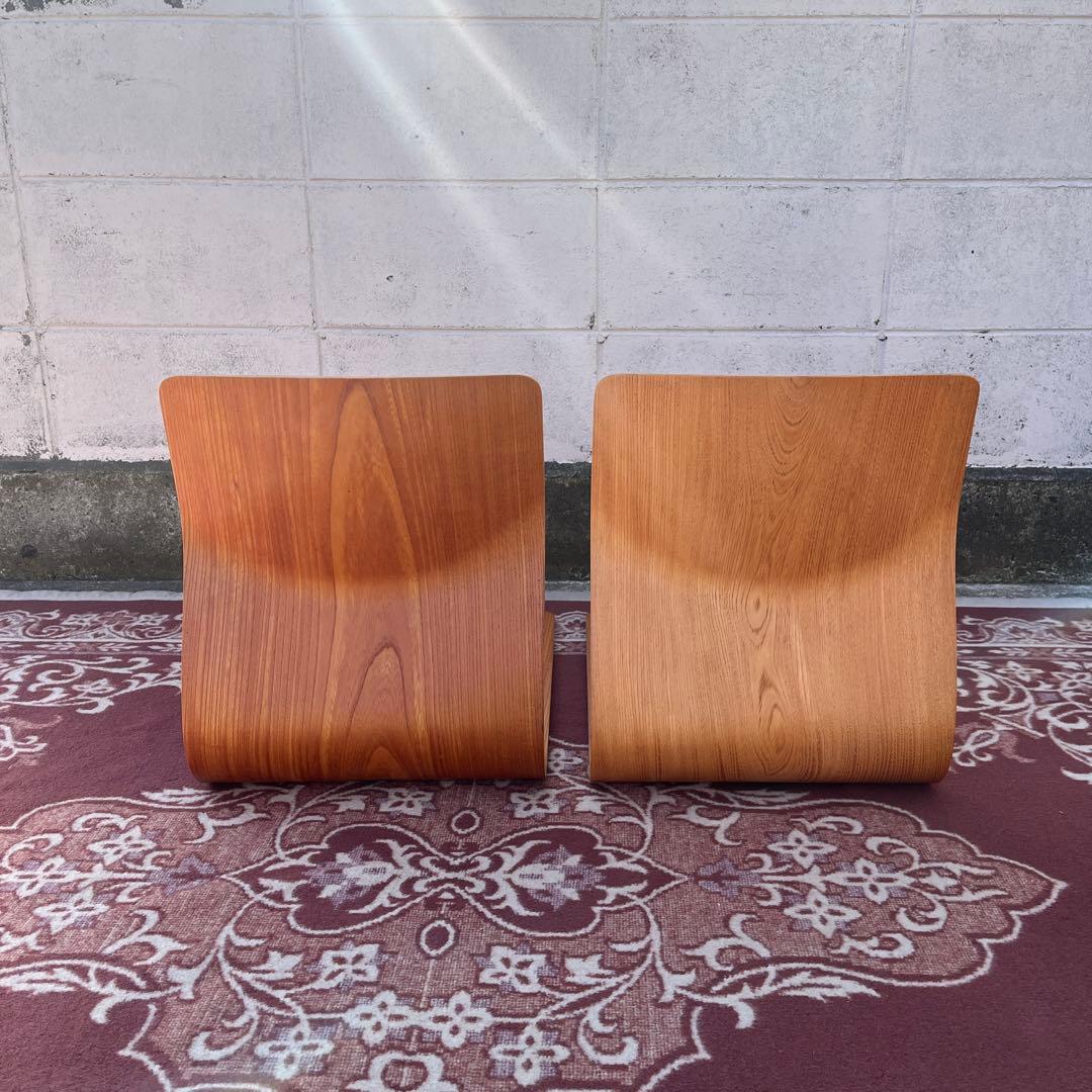 Tendo 天童木工 ◾️2点セット 座椅子 プライウッド 藤森健次 和モダン D