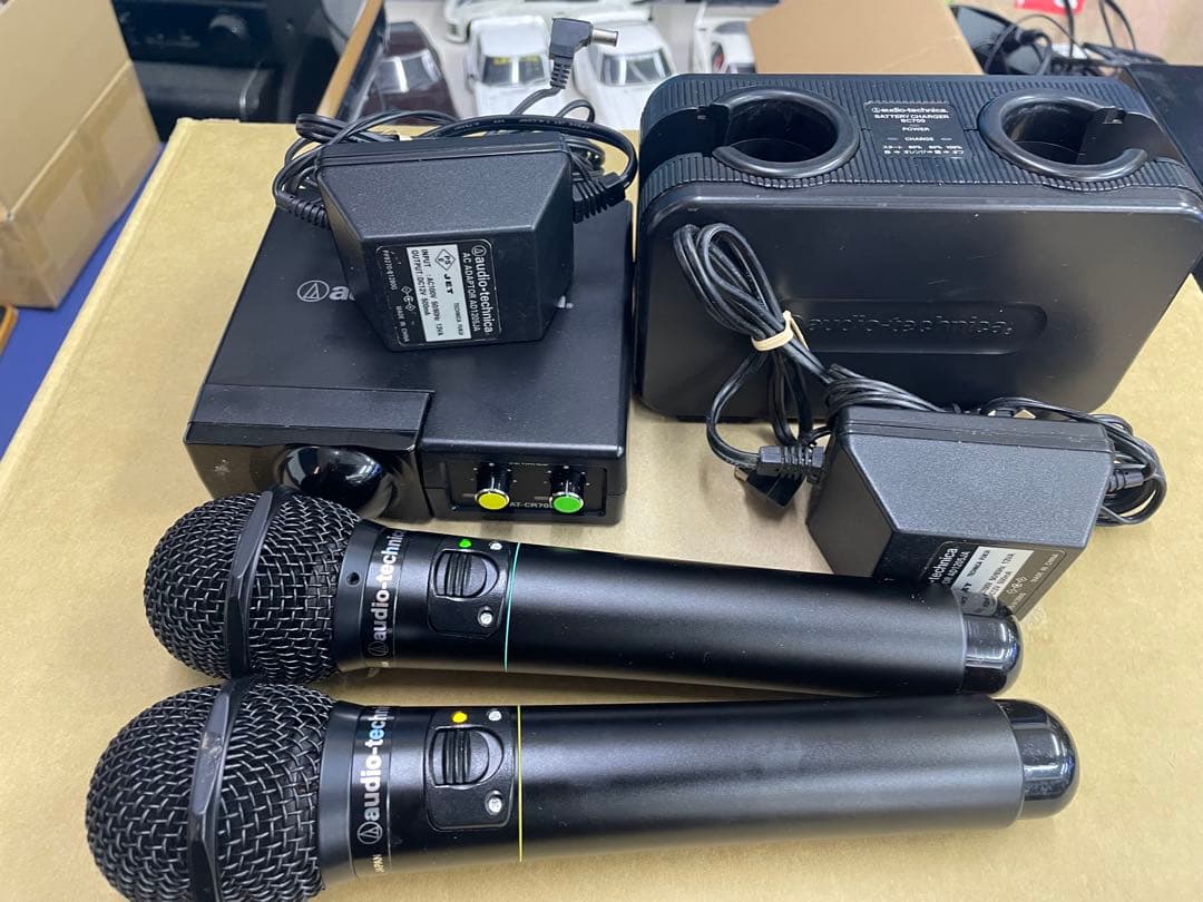 オーディオテクニカ製ワイヤレスマイクセットAT-CR700+CLM7000極上