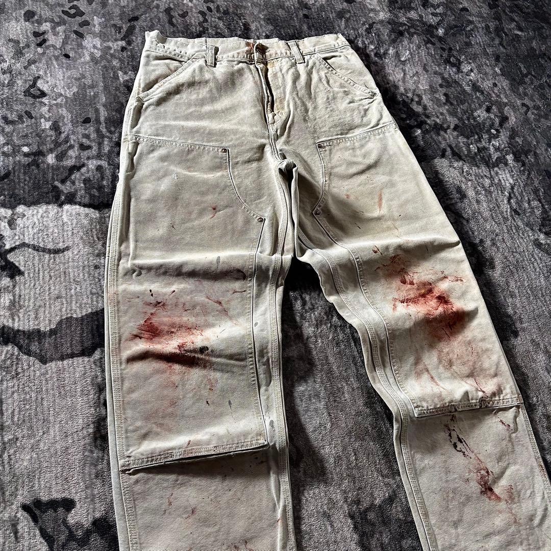 コメ欄セール！ワンランク上のオシャレ 一点物 BO1 ペンキ アート系ダブルニー