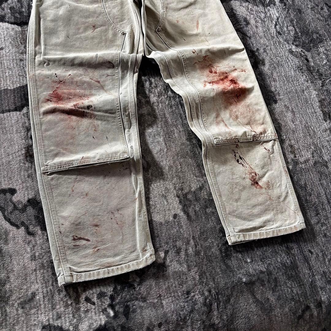 コメ欄セール！ワンランク上のオシャレ 一点物 BO1 ペンキ アート系ダブルニー