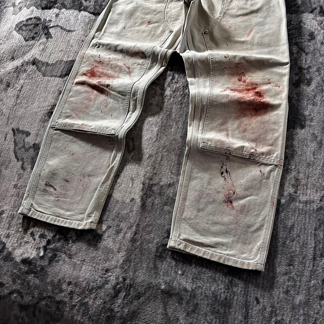 コメ欄セール！ワンランク上のオシャレ 一点物 BO1 ペンキ アート系ダブルニー