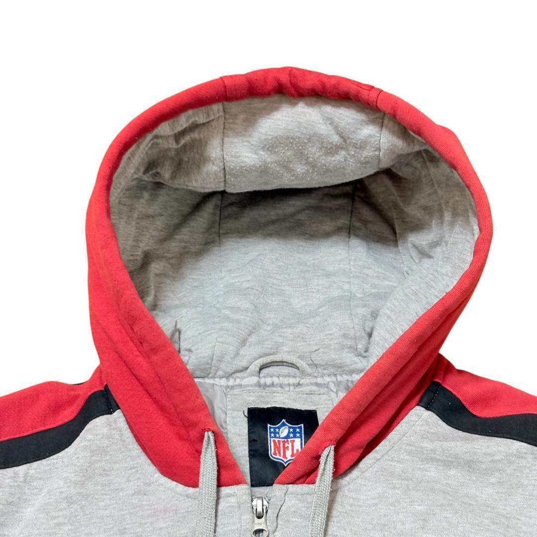 NFL SF49ers 中綿ジップアップパーカー グレー USA企画メンズ3XL