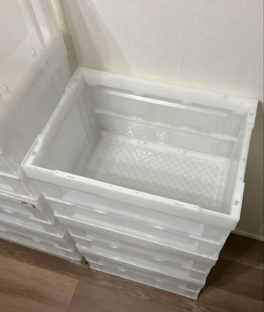 TRUSCO(トラスコ) α折りたたみコンテナ 7個 台車セット