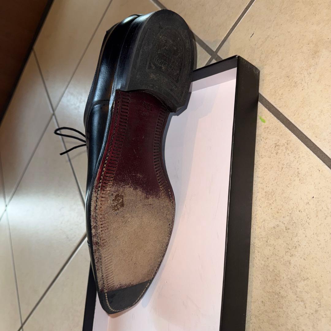 スコッチグレイン 916 ブラックレザー ストレートチップ