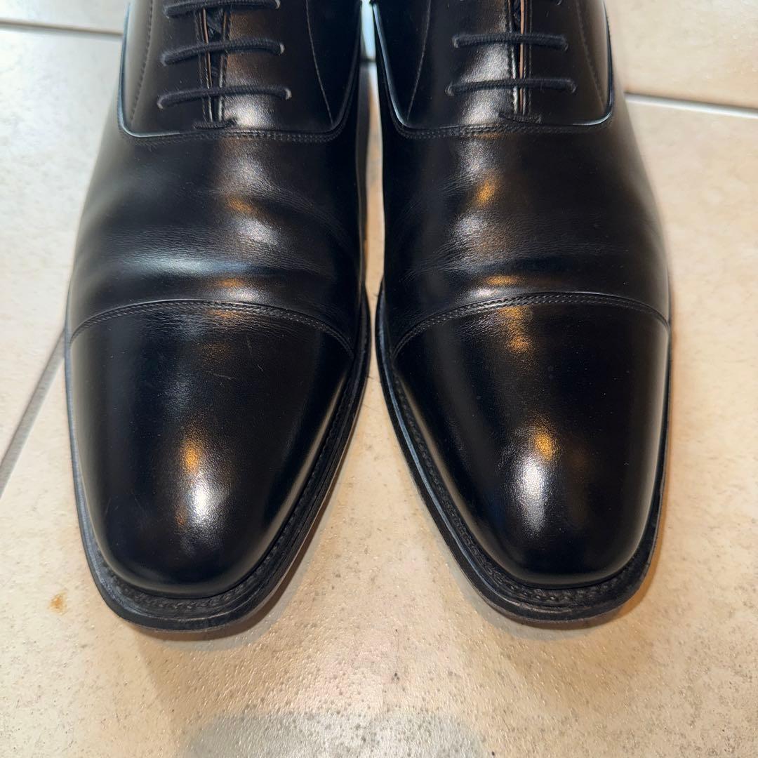 スコッチグレイン 916 ブラックレザー ストレートチップ