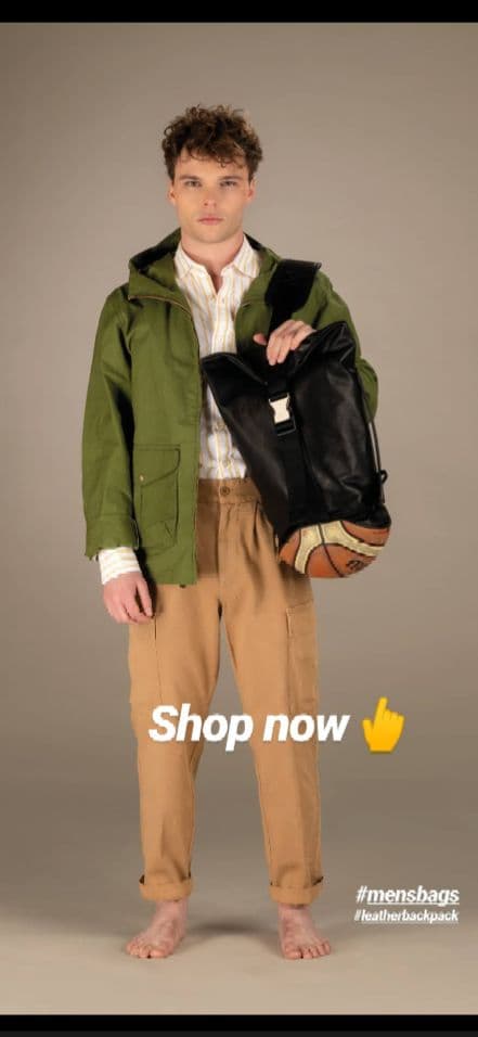 一*人様 国内未展開　希少　BGBL レザーバックパック　made in ita