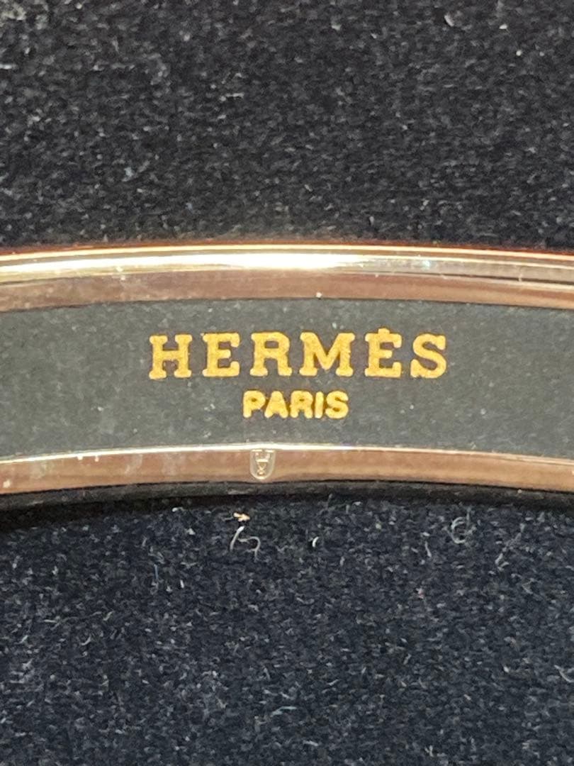 エルメス エマイユPM 七宝焼 バングル イルカ柄 箱付き 【箱の表面傷あり】