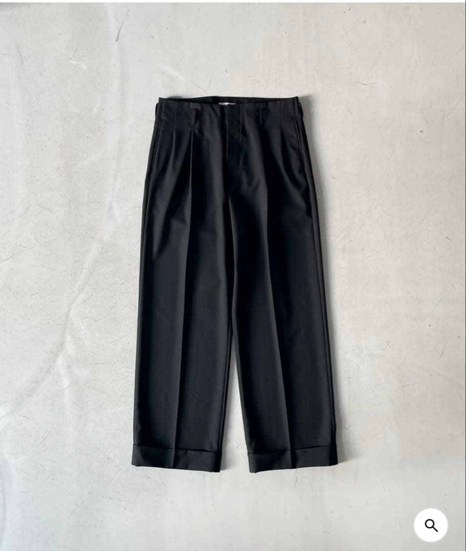 パンツ KAIKO Wool wide slacks \