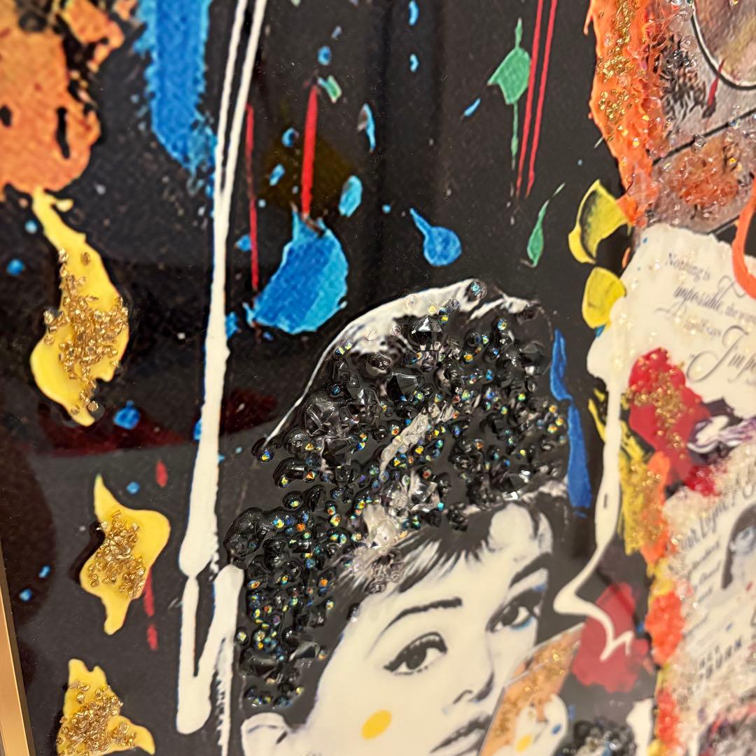 【一点モノ】オードリー・ヘプバーン 大型アートパネルハンドメイドインテリアアート